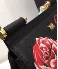 Сумка Dolce & Gabbana Sicily Rose Print Black